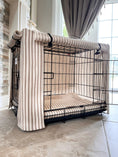 Load image into Gallery viewer, Posh Poos Dog Crate Cushion in Heritage Stripe - Posh Poos
