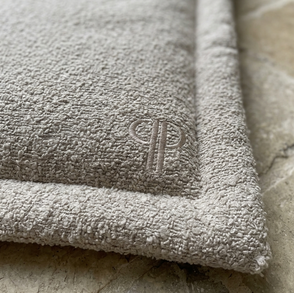 Boucle Luxury Dog Crate Mattress Bed - Stone