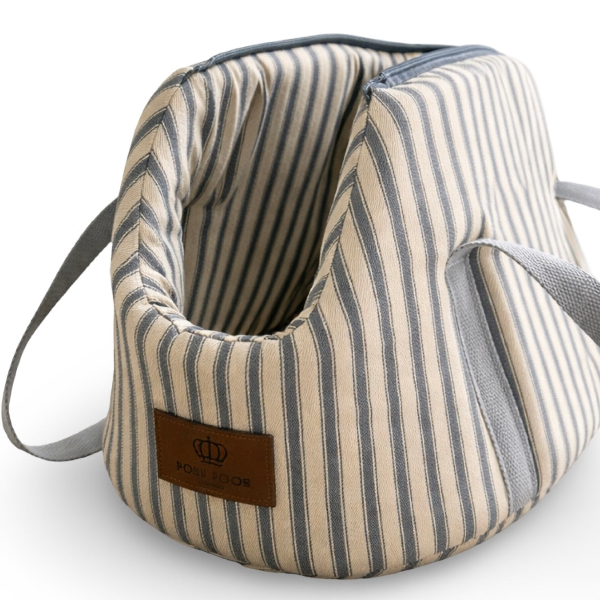 Posh Poos Tiny Dog/Puppy Carrier Bag -Grey