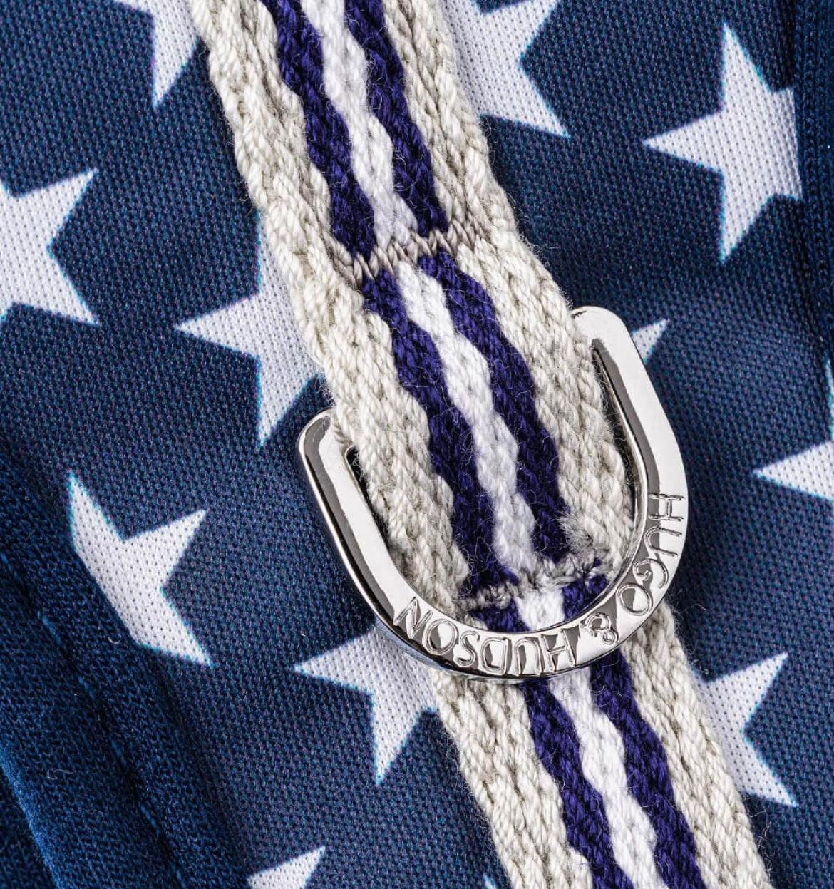 XS Puppy Harness, Lead, Collar Set - Navy Stars - Posh Poos