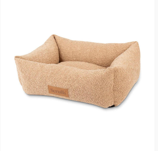 Boucle Box Puppy Bed DESERT TAN 50x40cm SMALL PUPPY/Toy Adult