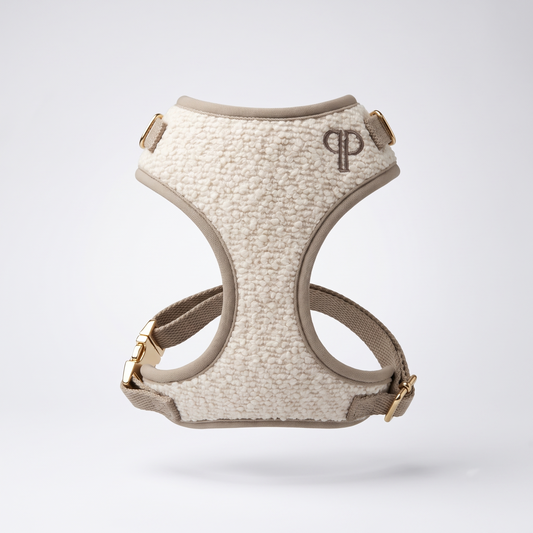 Boucle Puppy Harness - Cream