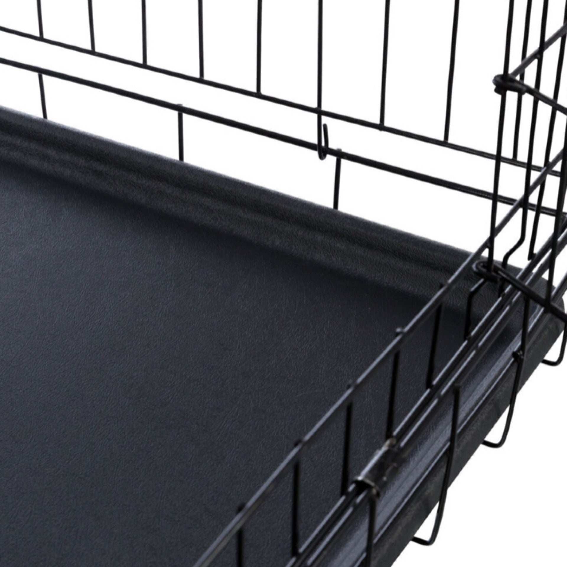 Cozy Black Dog Crate – 24”, 30”, 36” Metal Crate for Puppies & Small to Medium Dogs