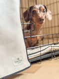 Load image into Gallery viewer, Ivory Monochrome Dog Crate Cover - Ivory

