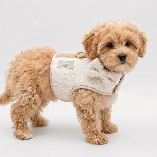 Boucle Coat Harness - Cream