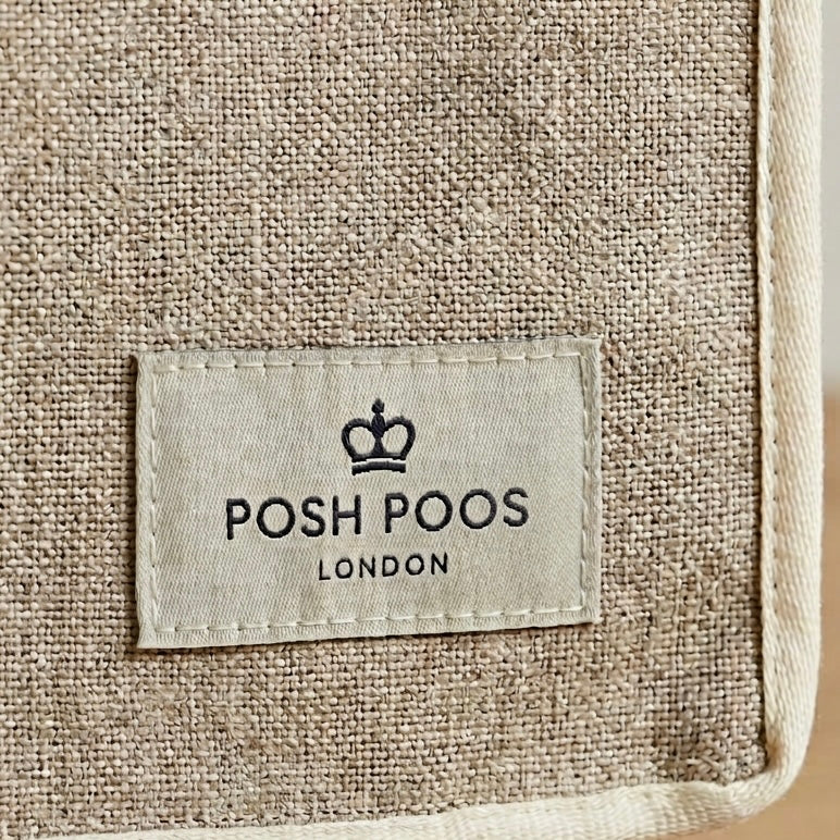 Linen Dog Crate Cover - Oatmeal