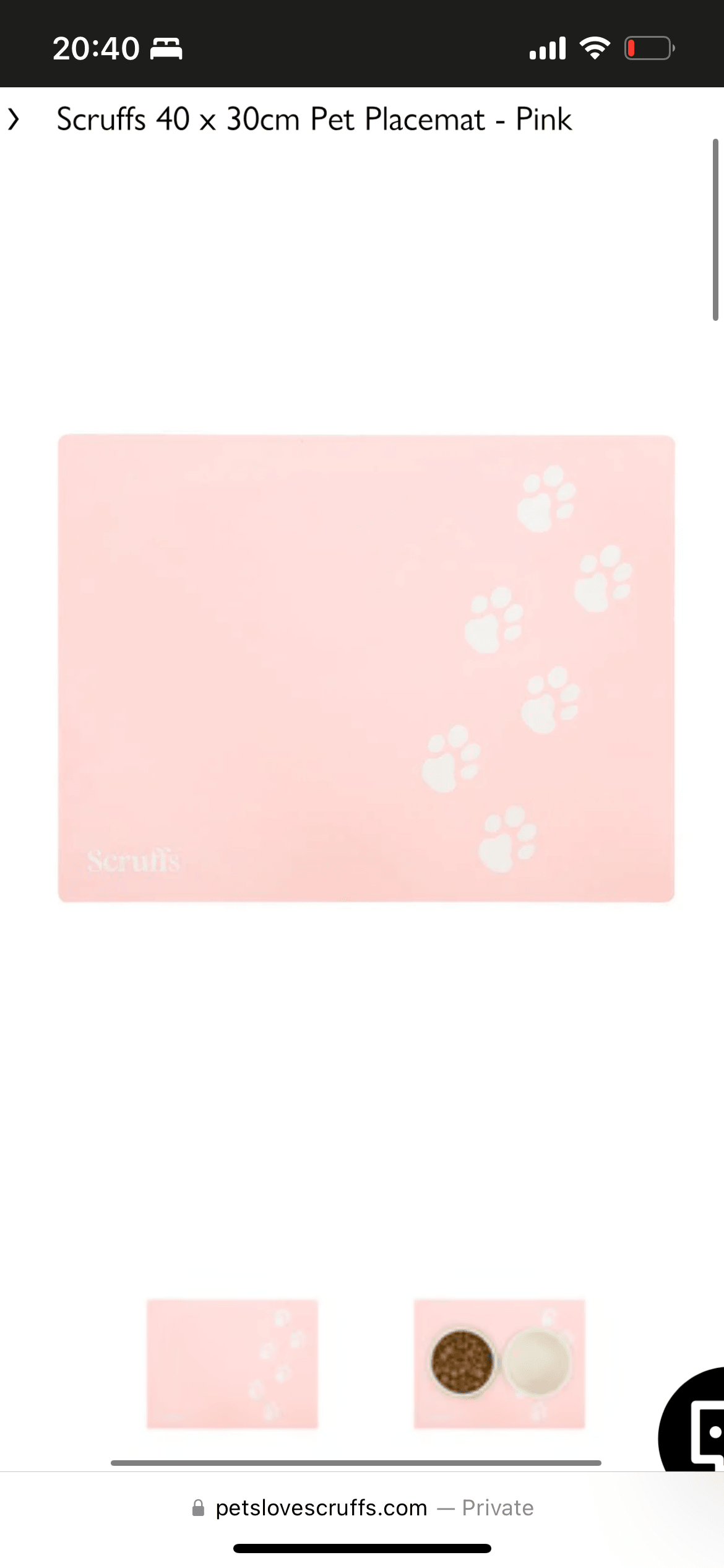 Feeding Placemat- Pink Scruffs - Posh Poos