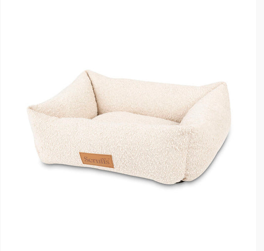Boucle Puppy Bed IVORY 50x40cm EXTRA SMALL PUPPY, Free Delivery