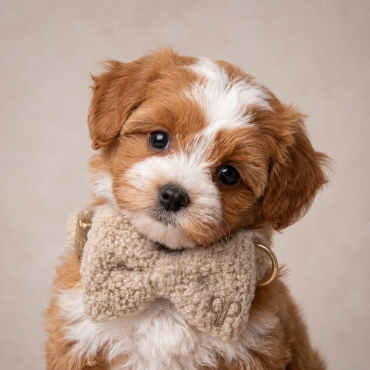 Teddy Bow Tie - Oatmeal