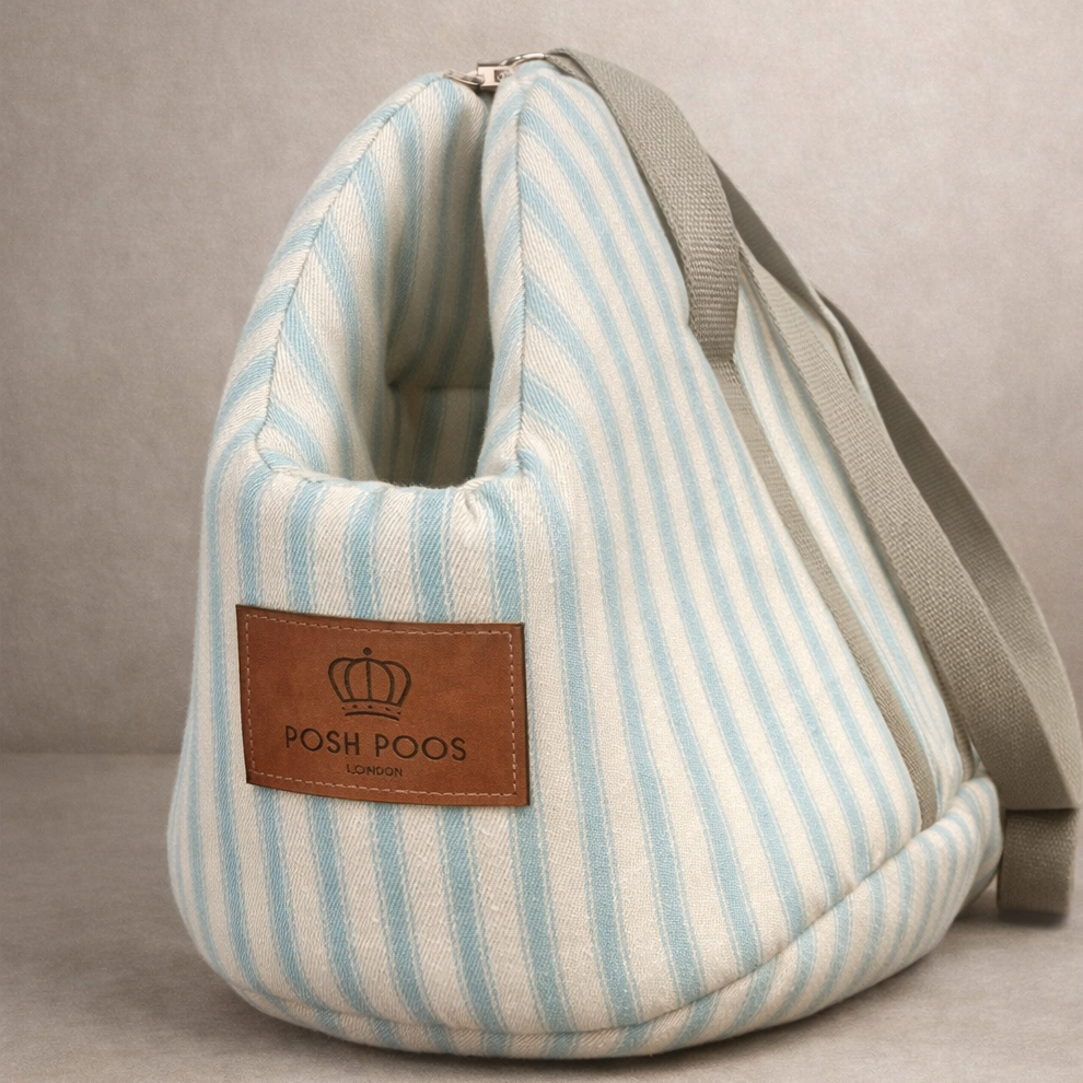 Posh Poos Dog Carrier Bag - Duck Egg