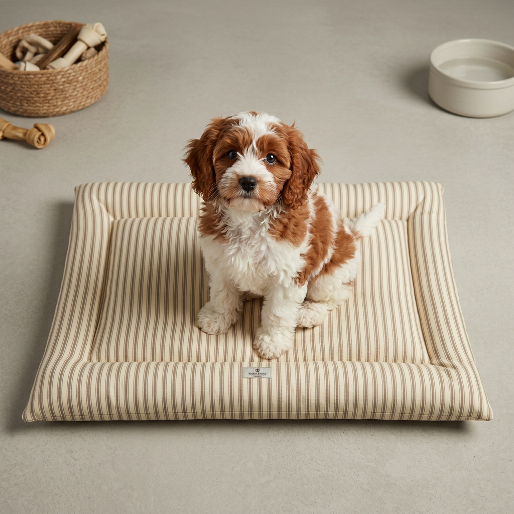 Crate Mattress - Heritage Stripe - Taupe
