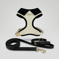 Load image into Gallery viewer, Belgravia Monochrome First Walk Set - Harness, Collar & Lead

