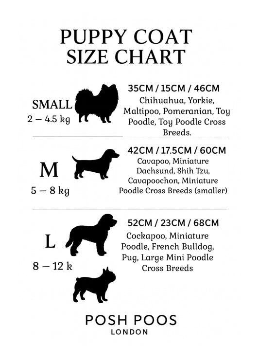 Luxury Sherpa-Lined Puppy & Small Dog Coat – Warm Winter Jacket