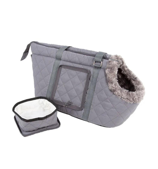 Scruffs Wilton Dog Carrier and Water Bowl Set - Posh Poos
