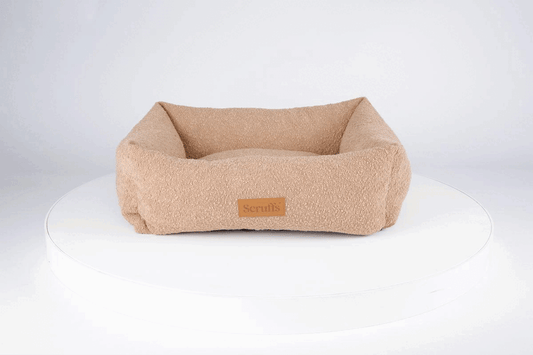 Boucle Box Bed DESERT TAN 75x60cm, Free Delivery