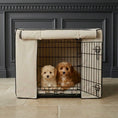 Load image into Gallery viewer, Ivory Monochrome Dog Crate Cover - Ivory
