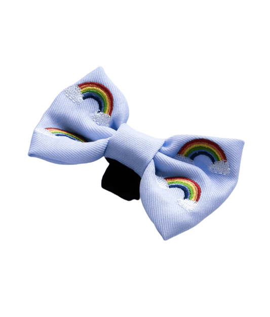 LUXE OVER THE RAINBOW Dog and Puppy  BOW TIE - Posh Poos