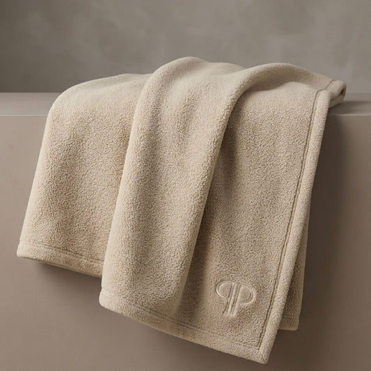 Teddy Fleece Dog Blanket – Oatmeal | Posh Poos London