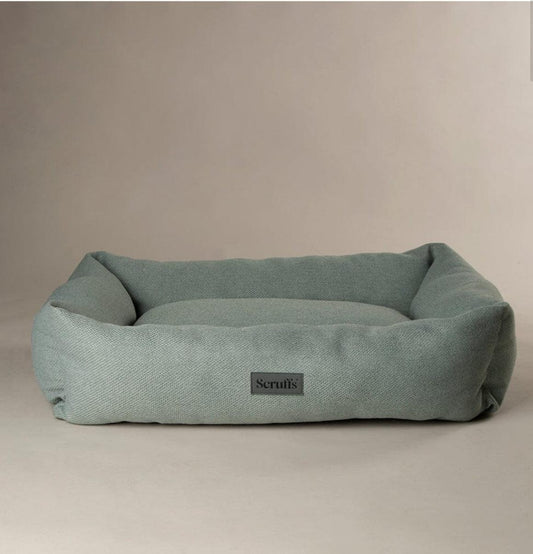 Scruffs Seattle Box Dog Bed Green - Posh Poos