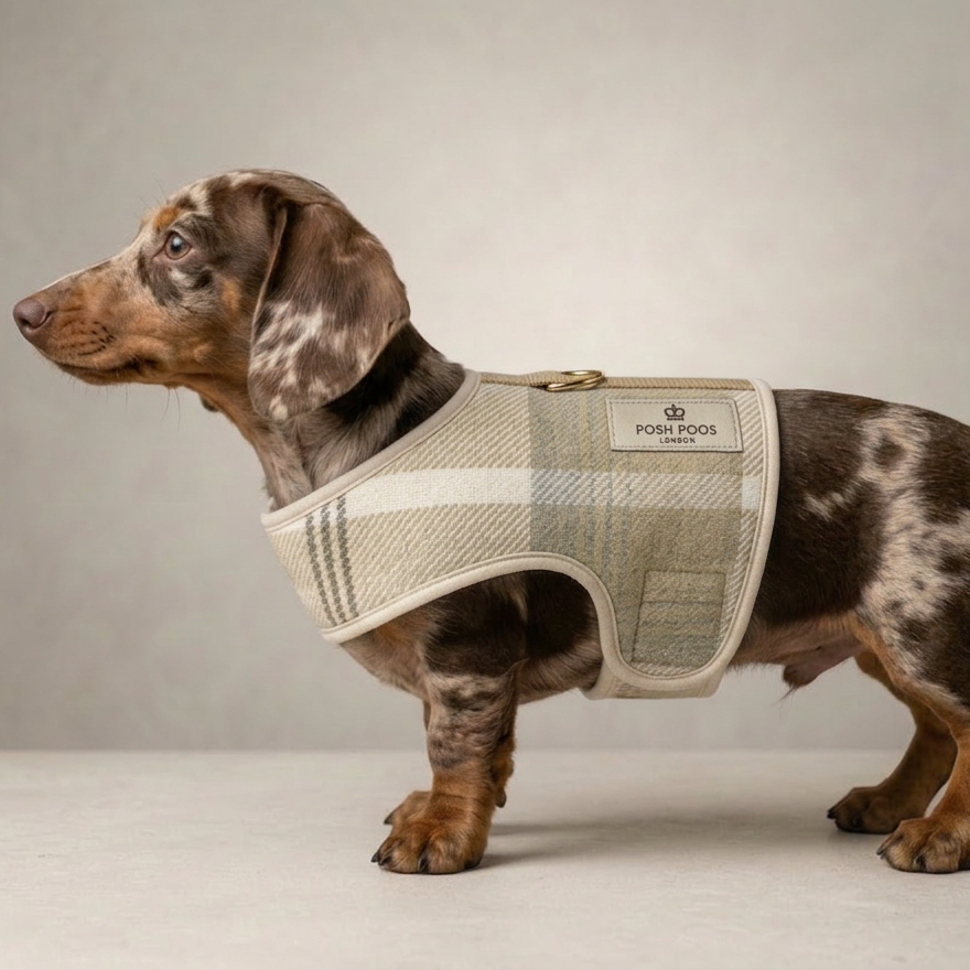 Highland Tweed Puppy Dog Coat Harness
