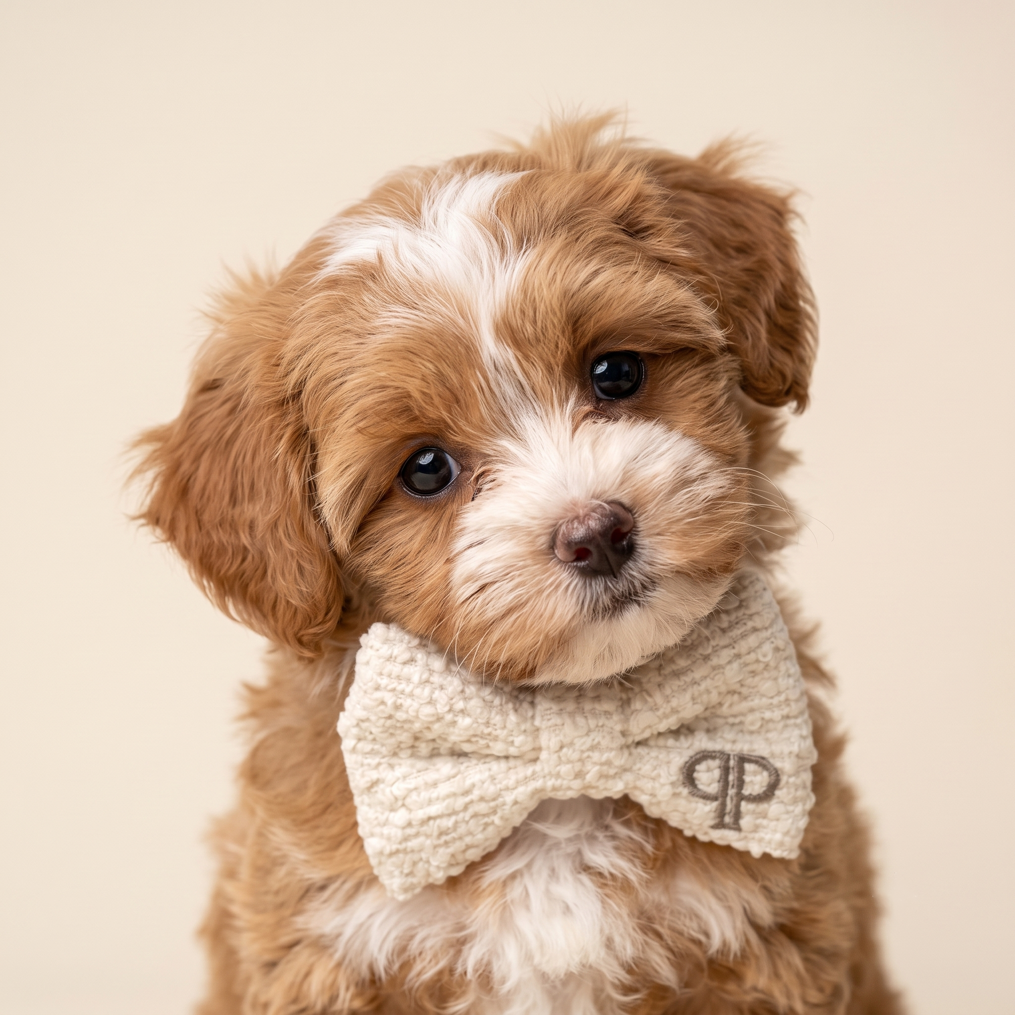 Boucle Bow - Cream