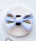 Load image into Gallery viewer, LUXE OVER THE RAINBOW Dog and Puppy  BOW TIE - Posh Poos
