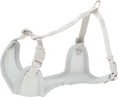 Load image into Gallery viewer, GREY Soft Puppy Harness with matching lead Tiny PUPPY - Posh Poos
