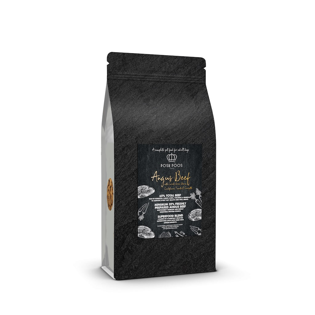 posh poos pantry Angus beef dog food