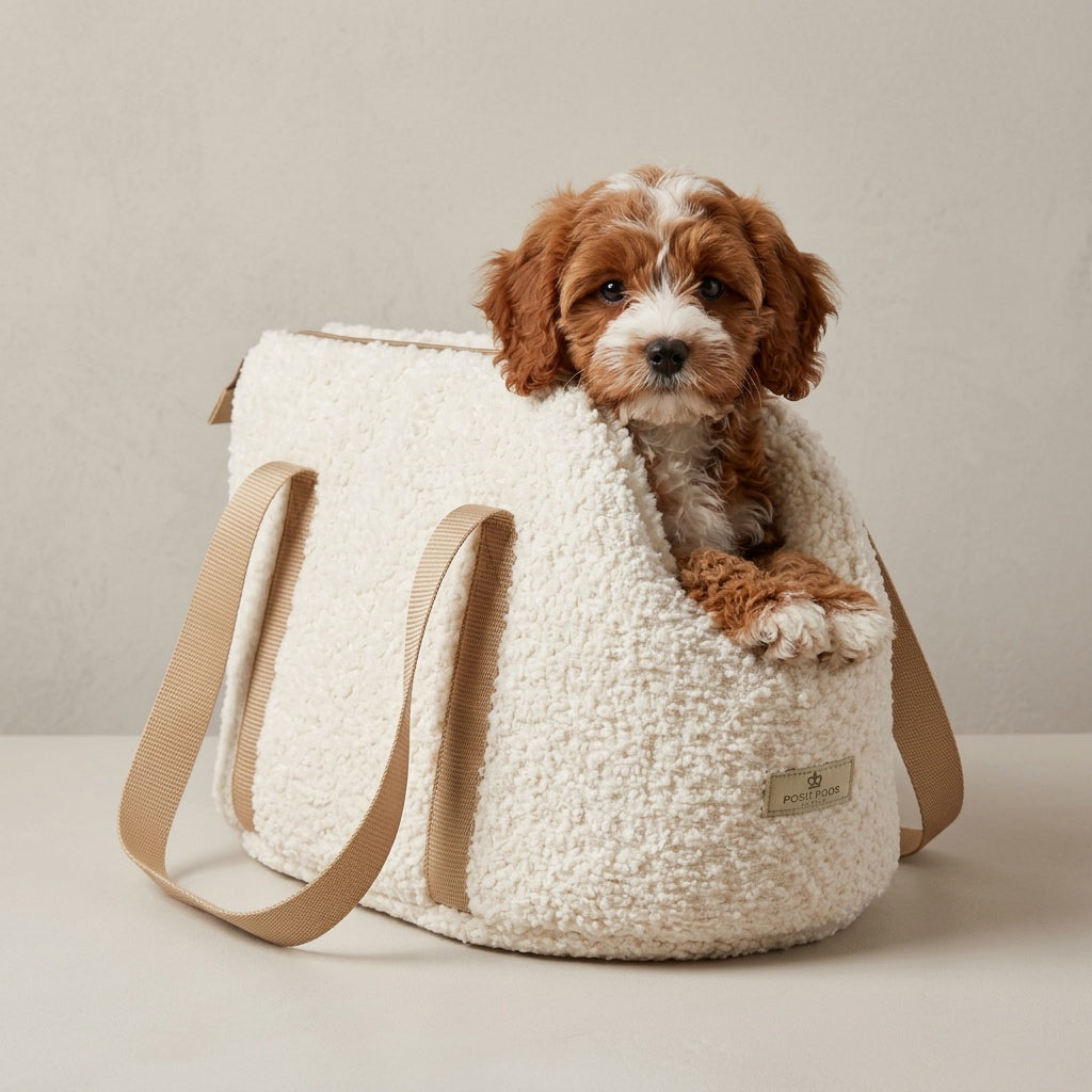 Posh Poos Dog/Puppy Carrier Bag – Boucle