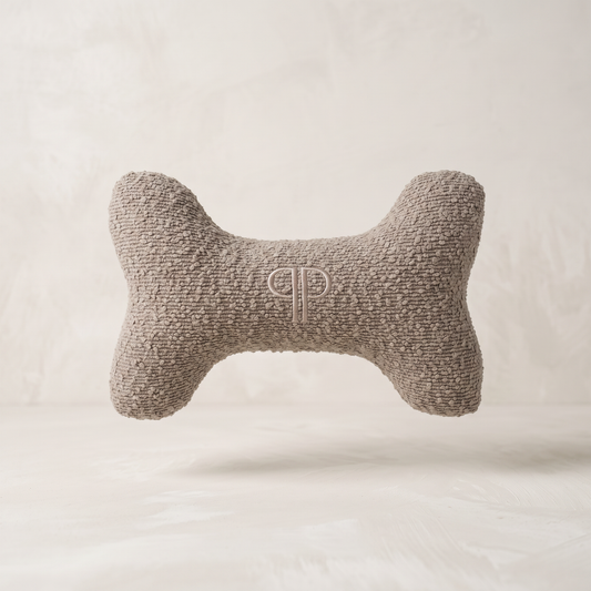 Posh Poos Boucle Bone Toy Puppy/Dog – Stone