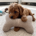 Load image into Gallery viewer, Posh Poos Boucle Bone Toy Puppy/Dog – Stone
