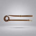 Load image into Gallery viewer, Posh Poos Heritage Chestnut Vegan Leather Dog Lead
