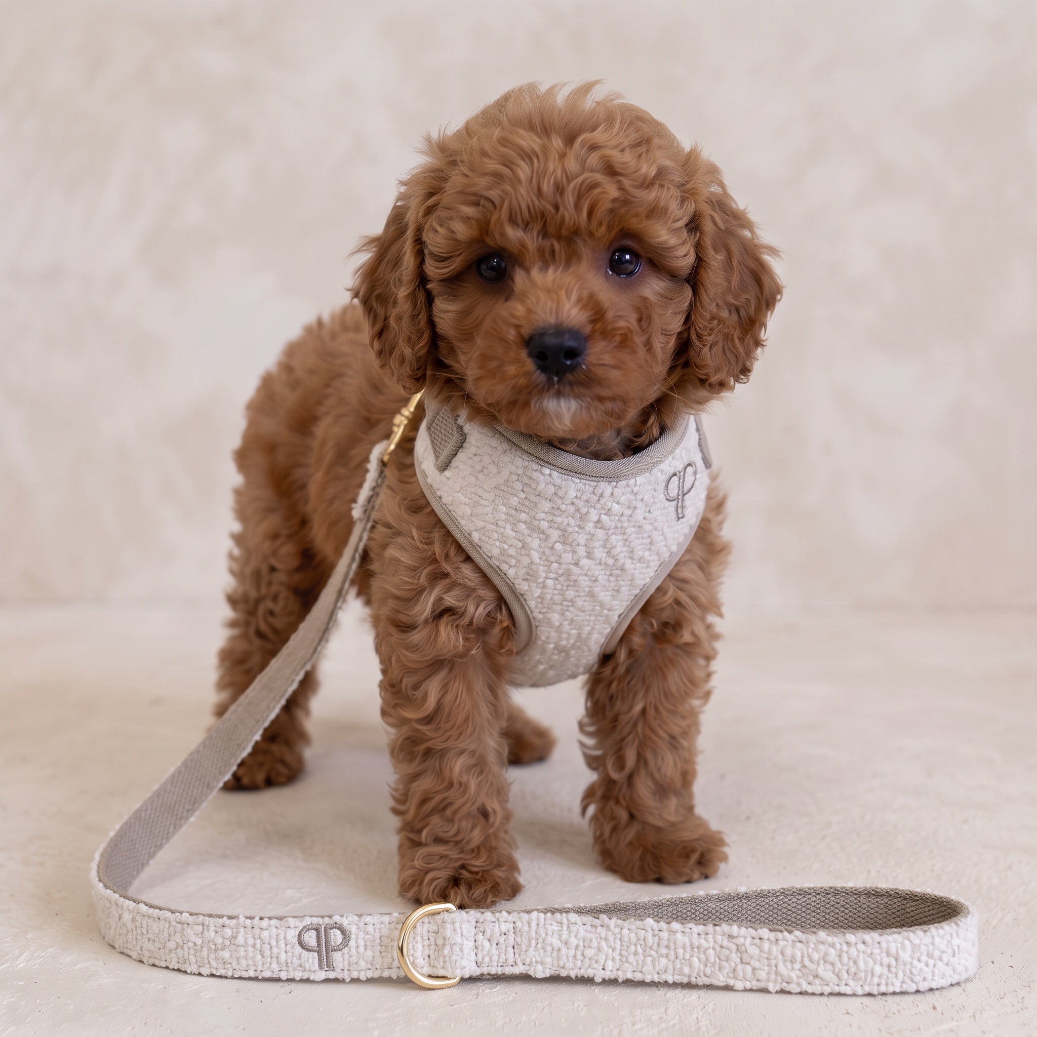 Boucle Puppy Harness - Cream