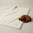 Load image into Gallery viewer, New Puppy Starter Set –  Ivory Teddy Sling Carrier & Blanket | Posh Poos London
