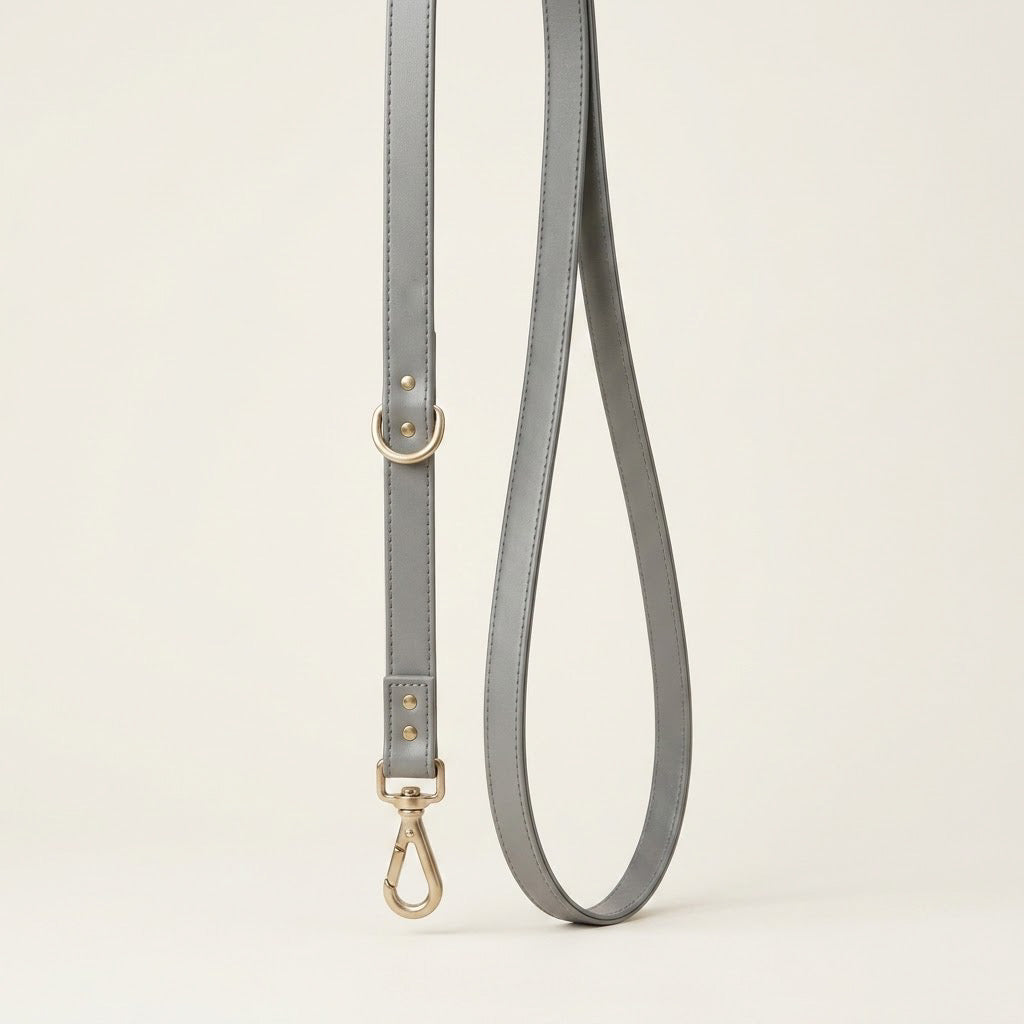 Dove Vegan Leather Puppy Dog Lead
