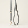 Load image into Gallery viewer, Grey Heritage Stripe First Walk Set - Harness, Collar, Lead and Bow Tie

