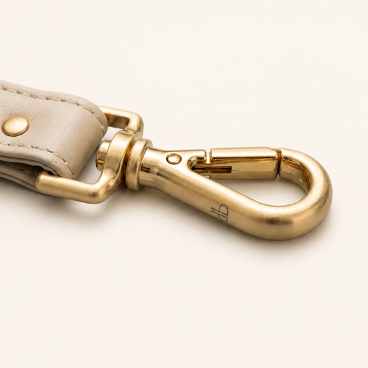 Oyster Vegan Leather Puppy Dog Lead