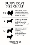 Load image into Gallery viewer, Posh Poos dog coat sizing chart.
