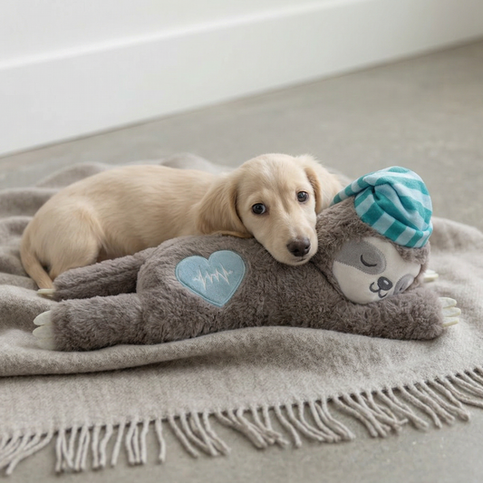 Calming Puppy Comfort Toy with Simulated Heartbeat – 34cm
