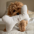 Load image into Gallery viewer, Posh Poos Bone Toy- Heritage Stripe- Taupe
