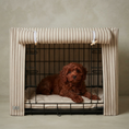 Load image into Gallery viewer, Complete Puppy Crate Set - Taupe Heritage Stripe (save upto £35)
