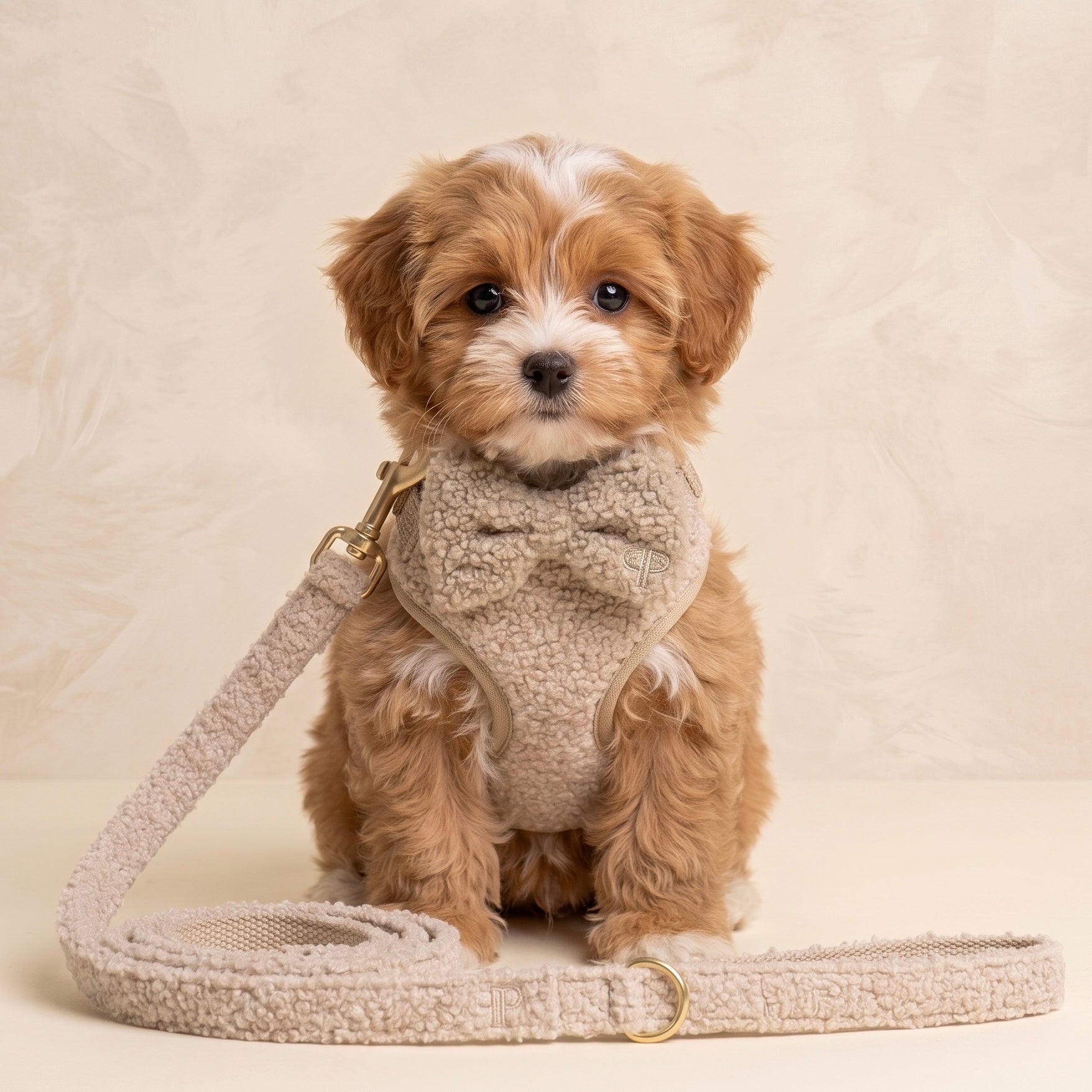 Teddy Puppy First Walk Set, Harness, Collar, Lead and Bow Tie